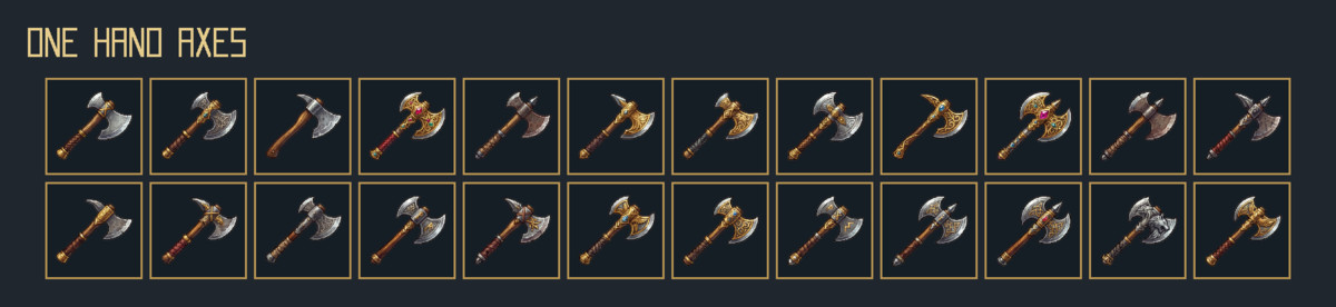 863 Weapon Icons – Mega RPG Weapon Pack