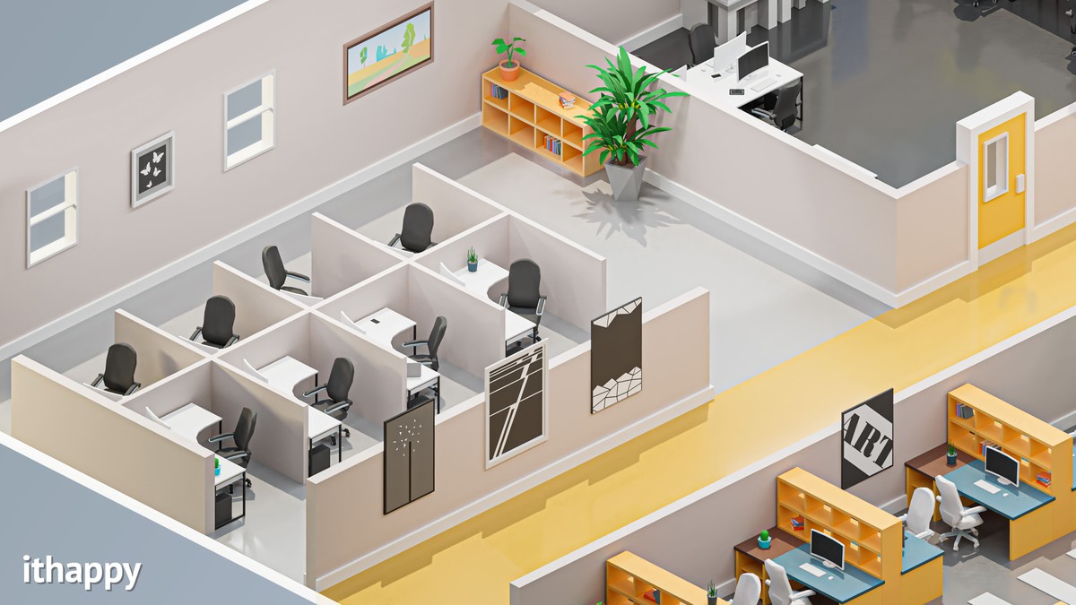 Office 2 - Low Poly 3D Models Pack