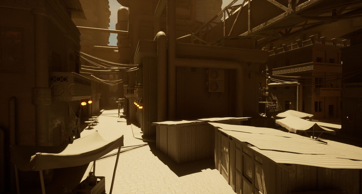 Sci-Fi Dieselpunk City