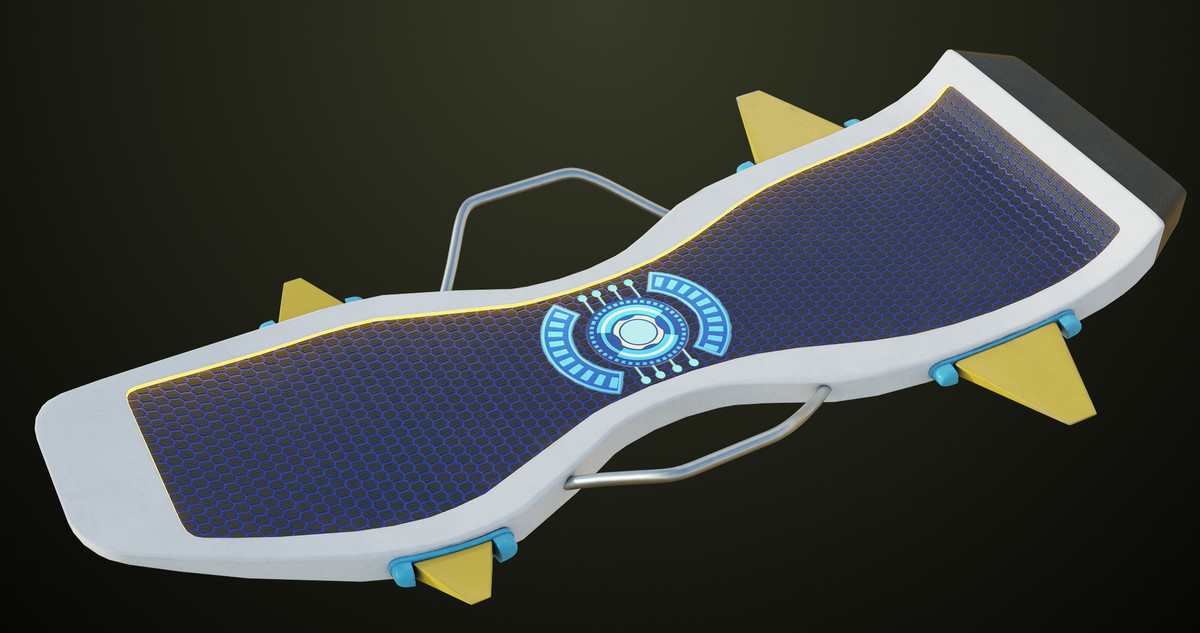 10 Sci Fi Hoverboards URP HDRP Textures