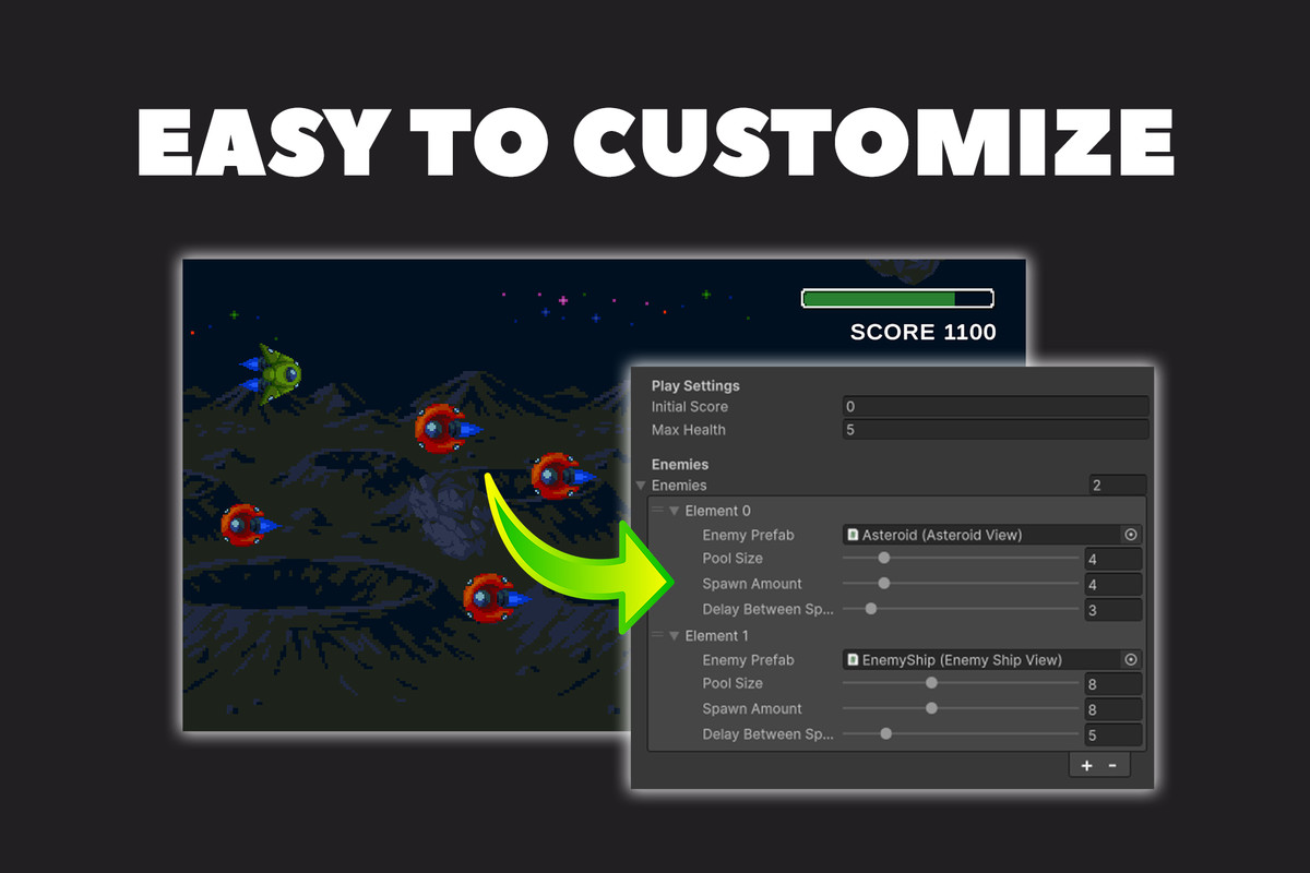 Space Shooter Game Template