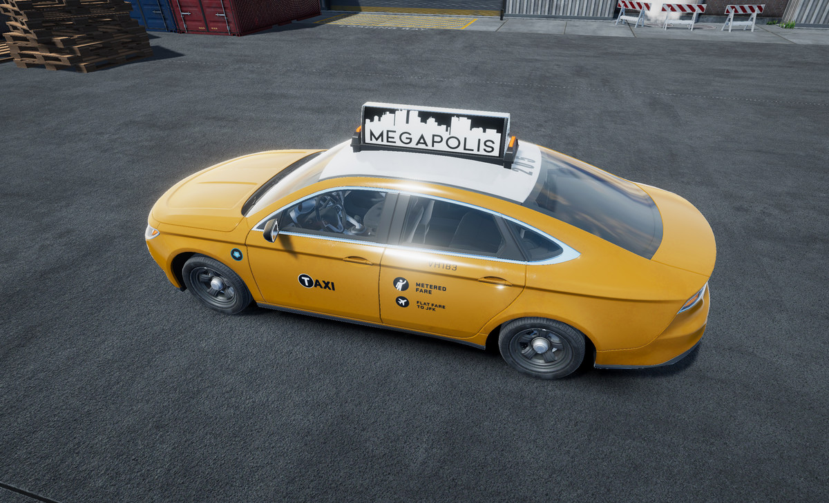 Generic taxi sedan