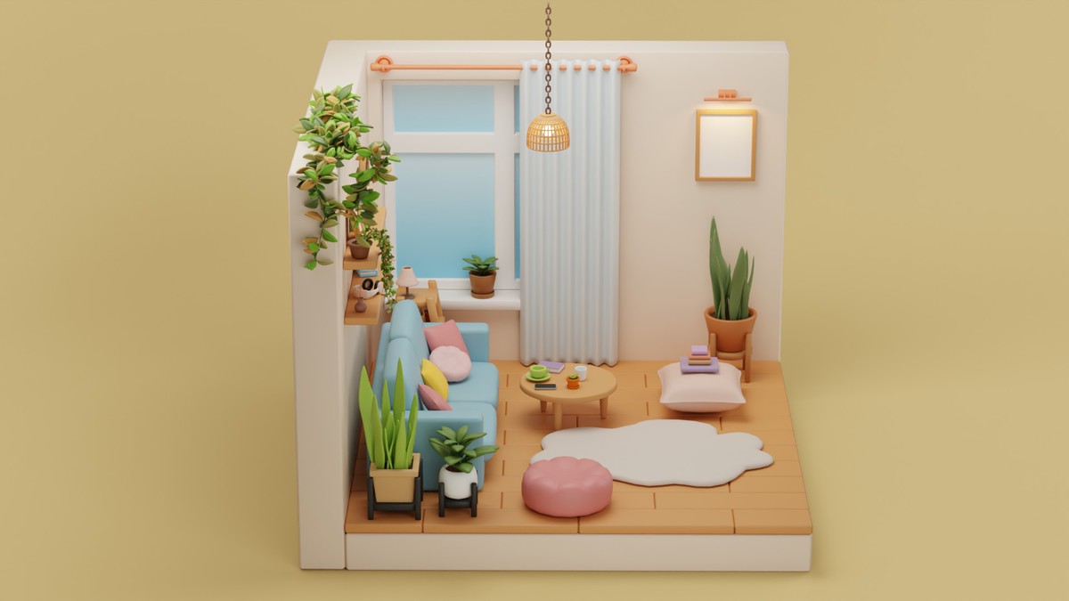 Cozy Room Props Bundle - Interior Props & Modular Parts 2