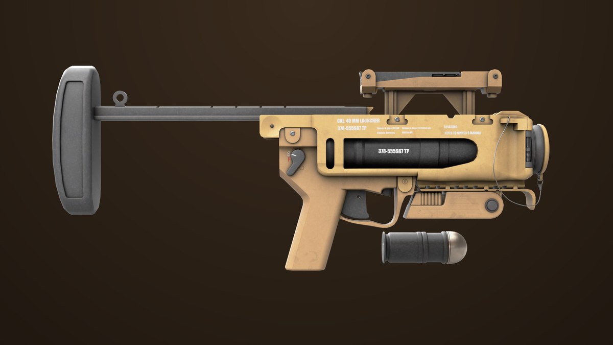 Grenade Launcher 04 Brown URP HDRP Textures