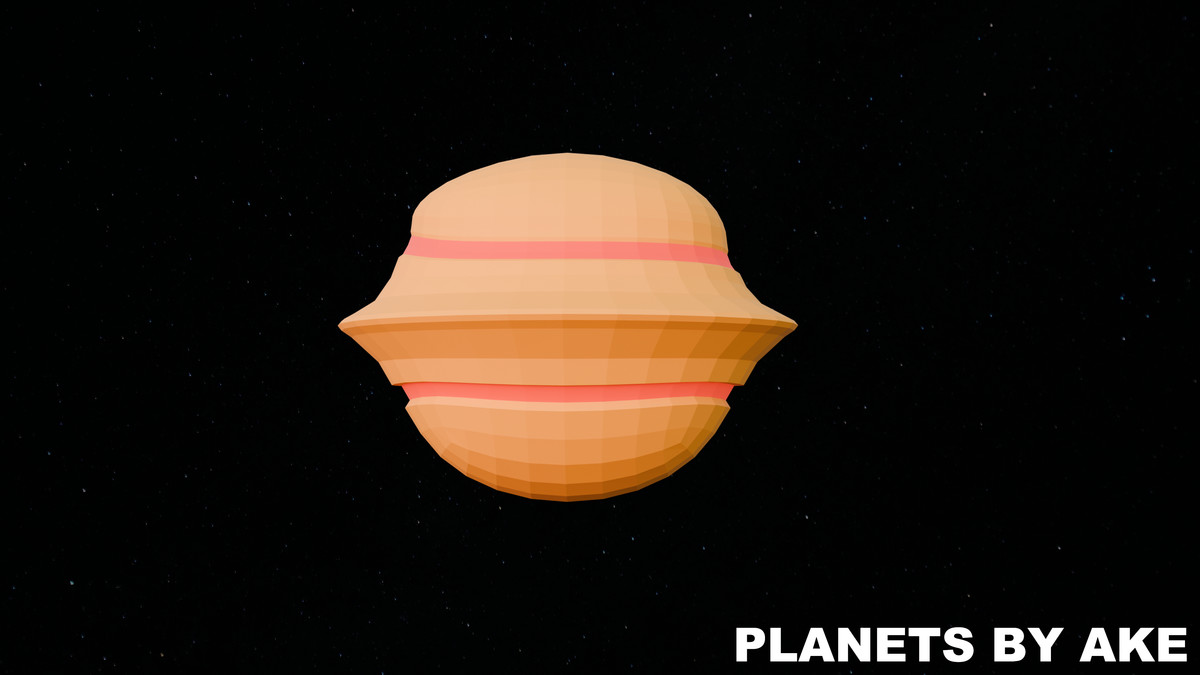 Low Poly Planets by Ake