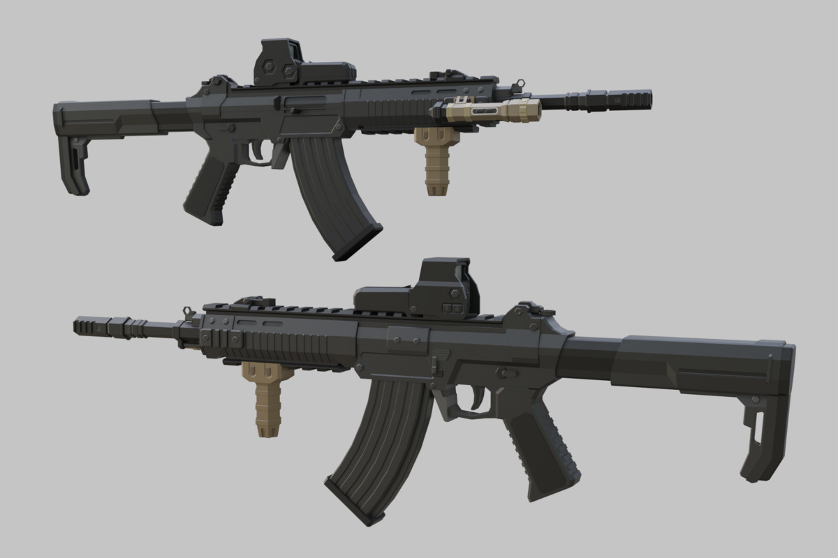 Low Poly Weapon Bundle Pack 2
