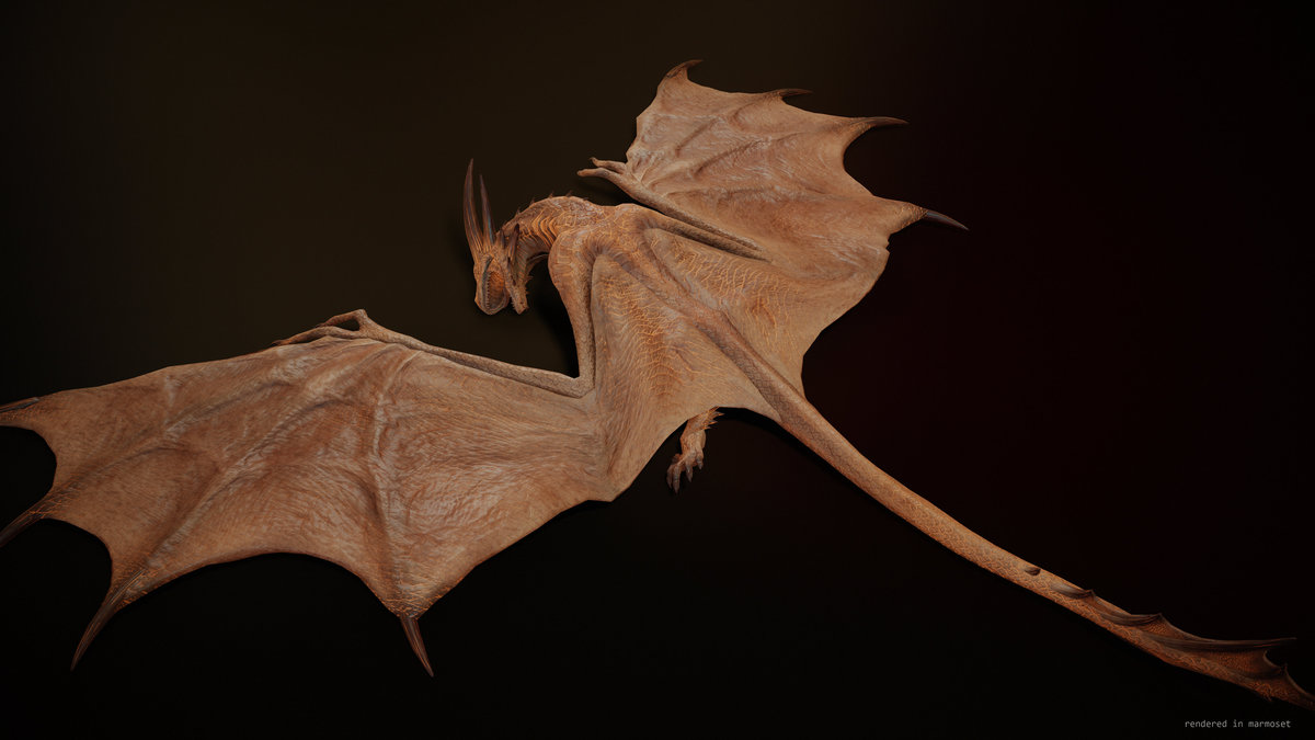 Fire breathing Wyvern