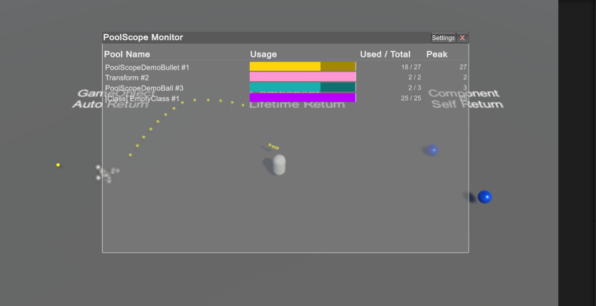 Pool Scope - Visual Object Pooling