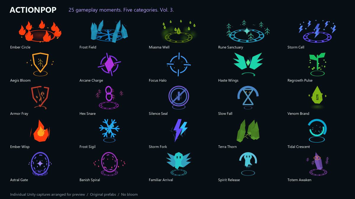 ActionPop – Stylized Gameplay VFX Pack Vol. 3