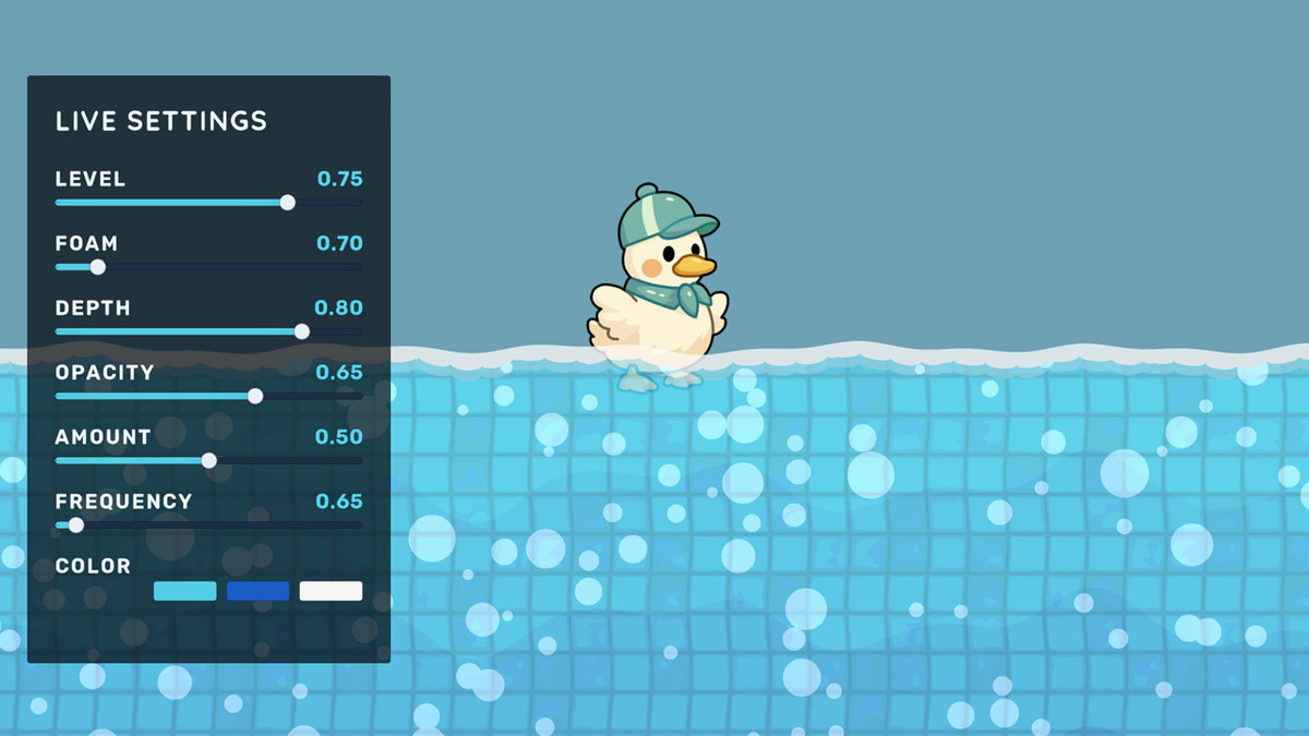 Interactive Water Shader for platformer