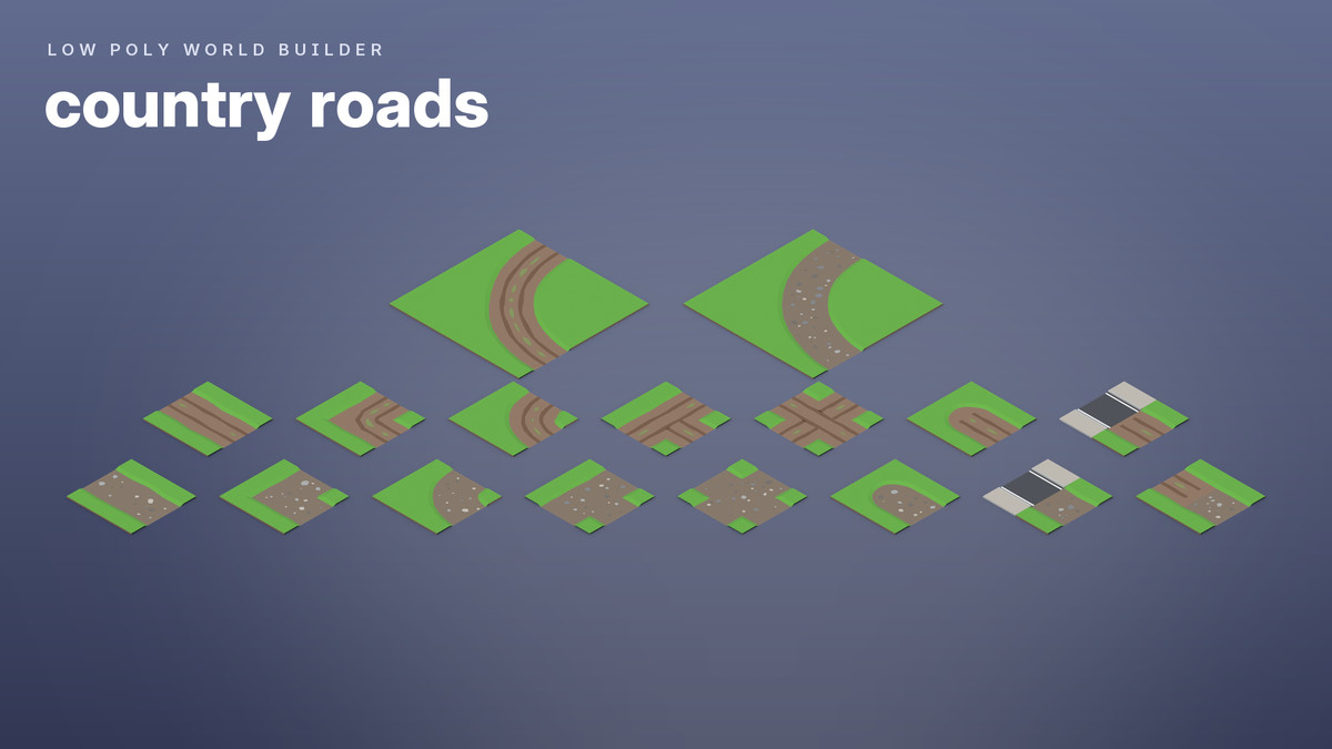 Low Poly World Builder – Cities, Suburbs & Nature