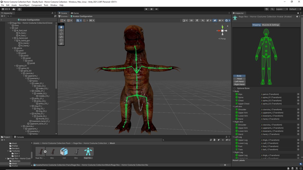 Horror Costume Collection Pack