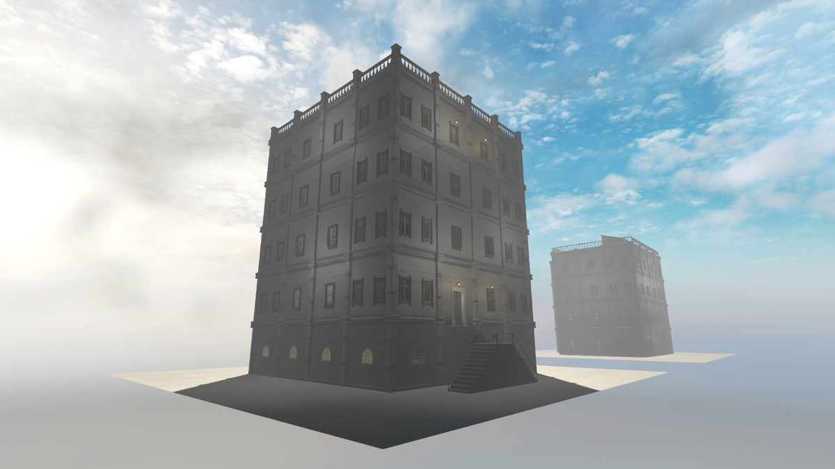 Realistic Modern Modular Building 1 Asset Package