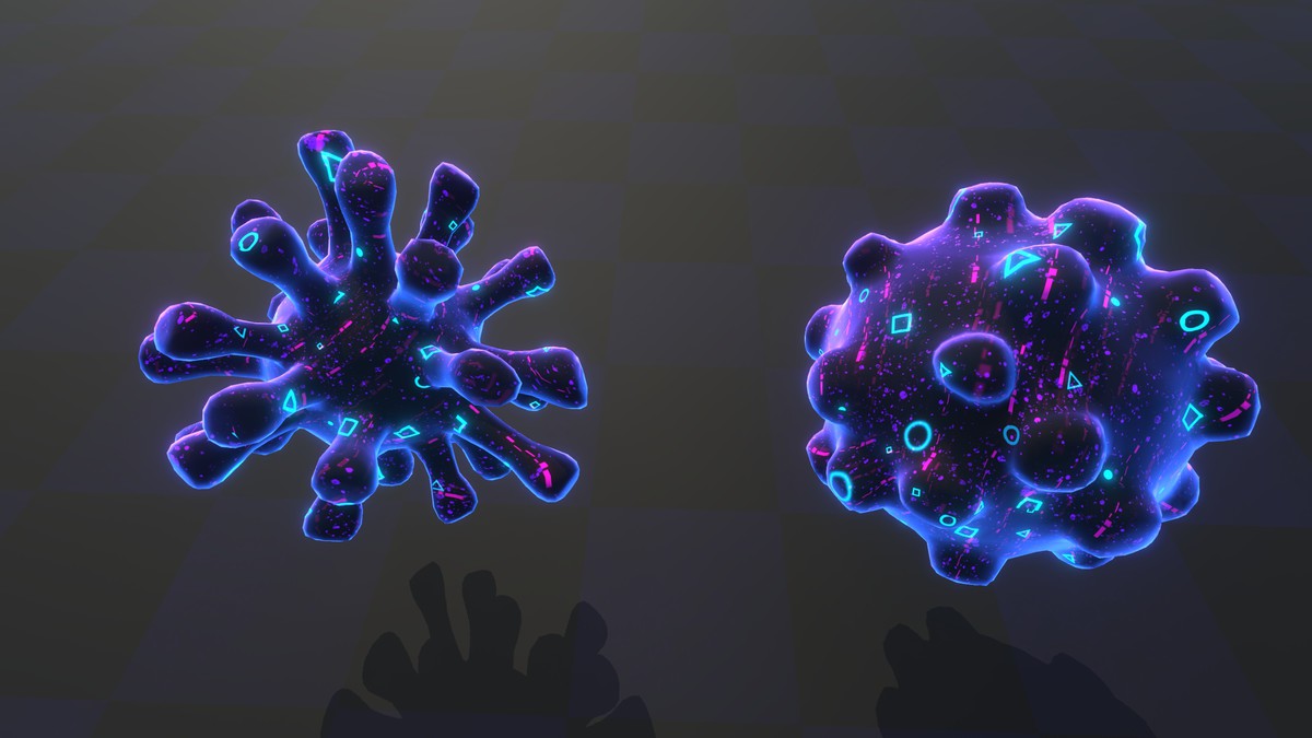 Neon Cyber Viruses