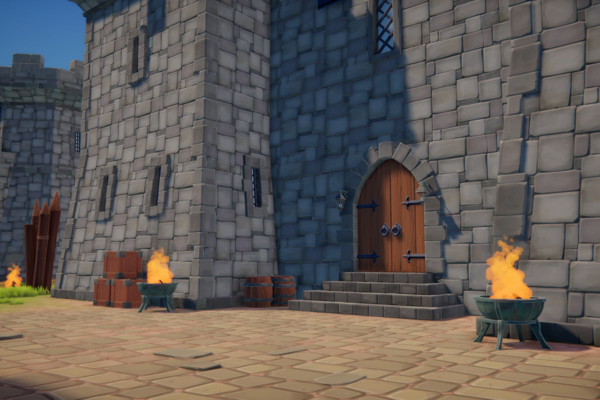 Stylized Medieval Modular Fort and Castle
