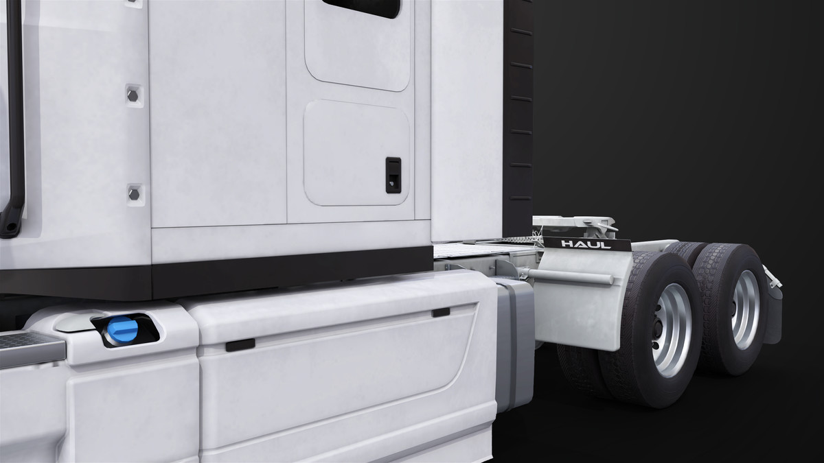 Heavy Truck Chassis 05 White Interior URP HDRP Textures