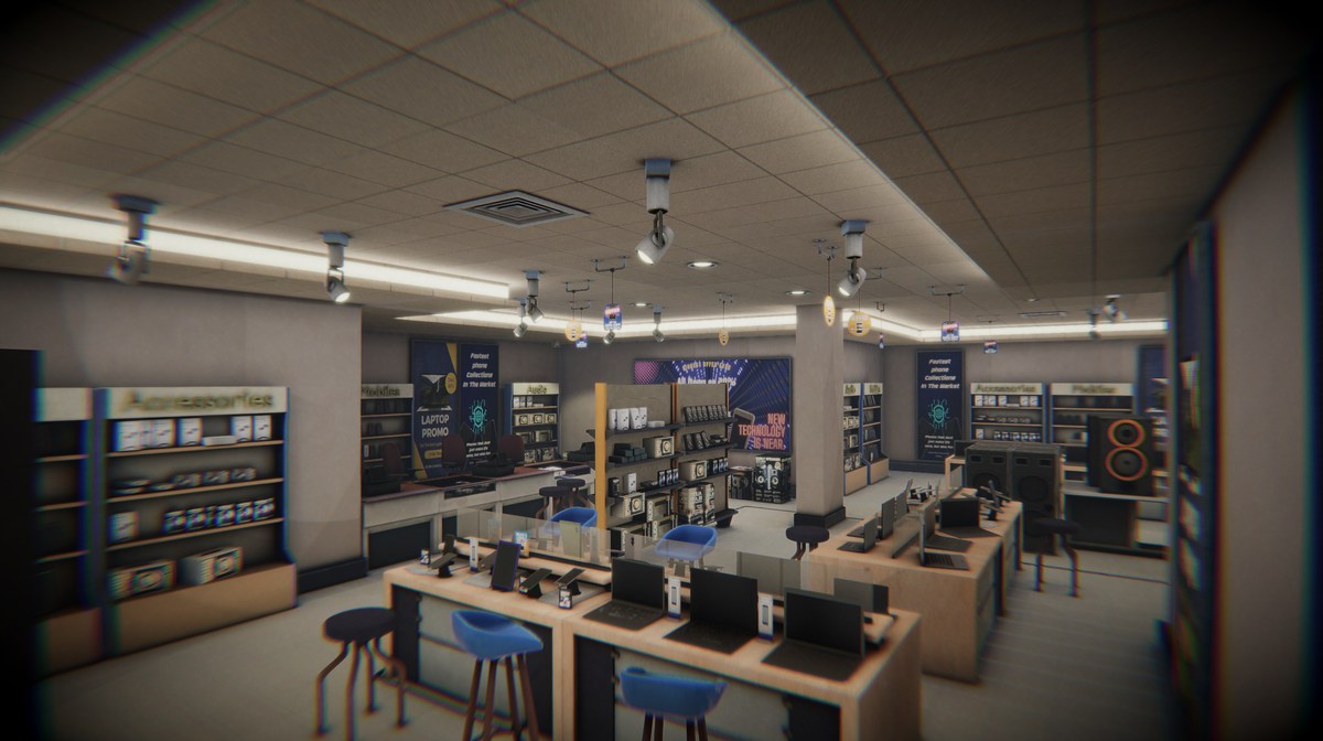 Electronic Store 3d Environment