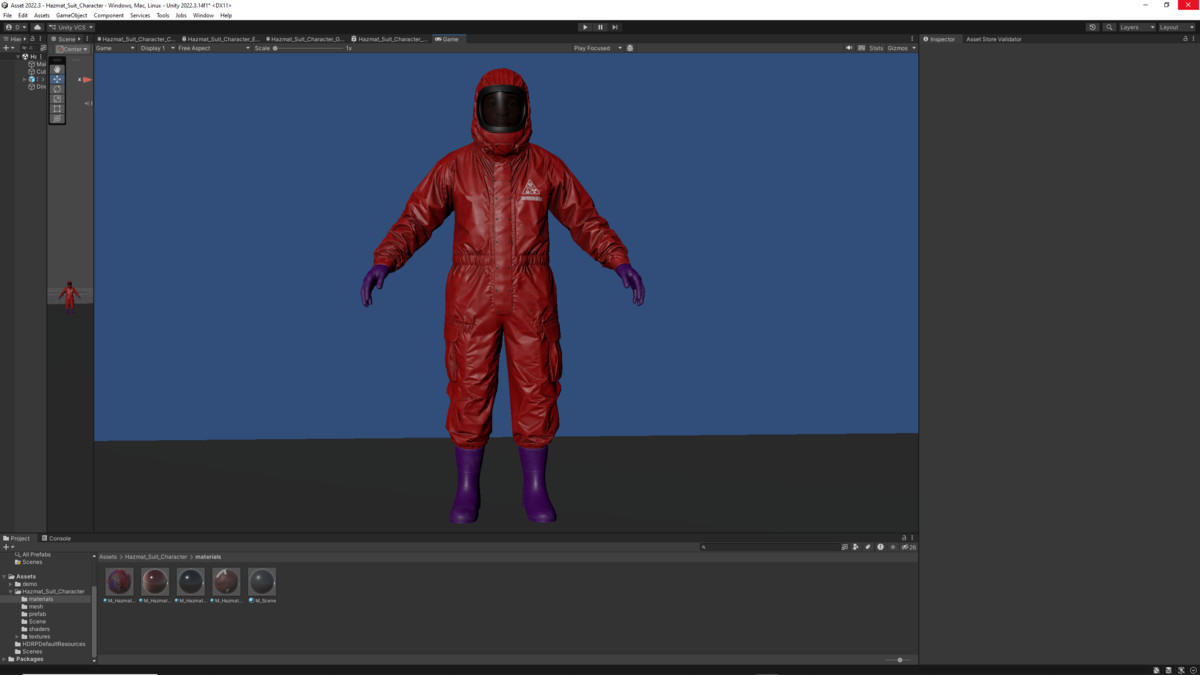 Hazmat Suit Character