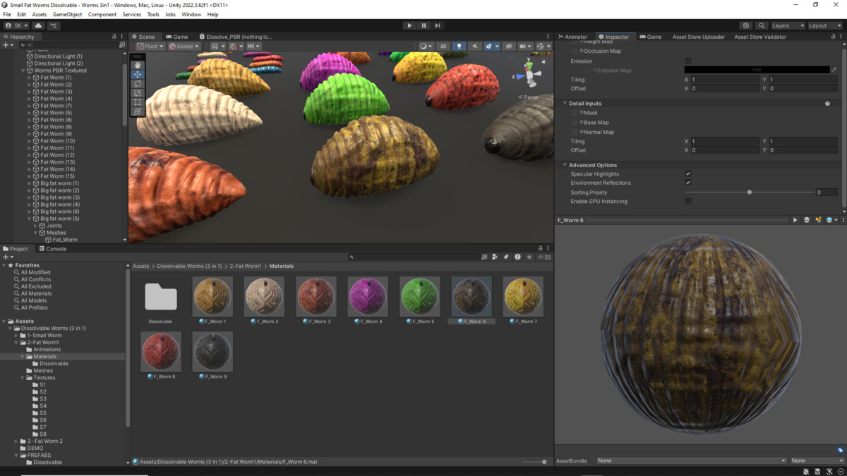 Dissolvable Worms (3 in 1 PACK)