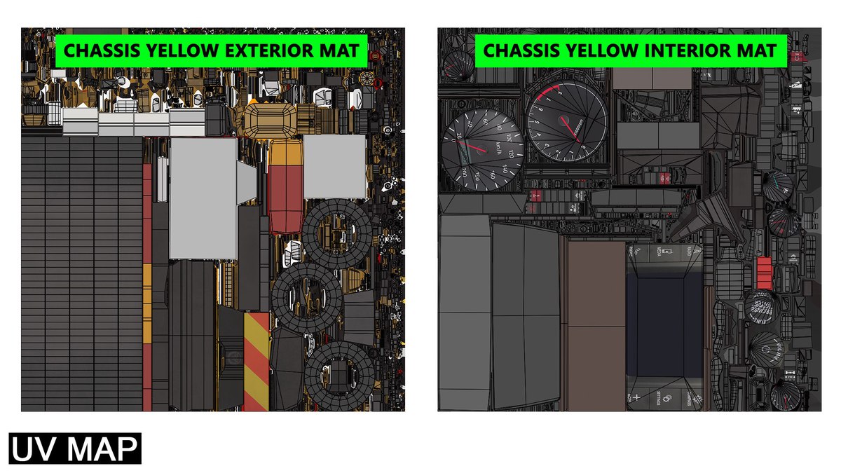 Heavy Truck 04 Flatbed Load Trailer URP HDRP Textures