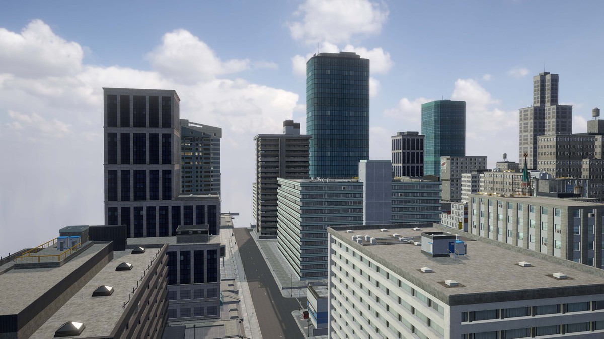 Full Game Ready City Pack Modular Low Poly Urban Environment Low-poly 3D model