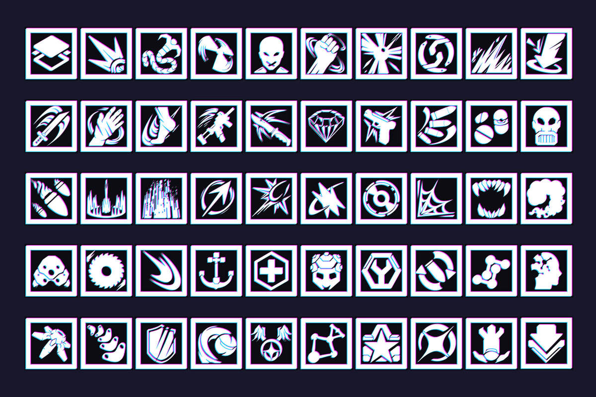 2700 Cyberpunk RPG Icons Pack