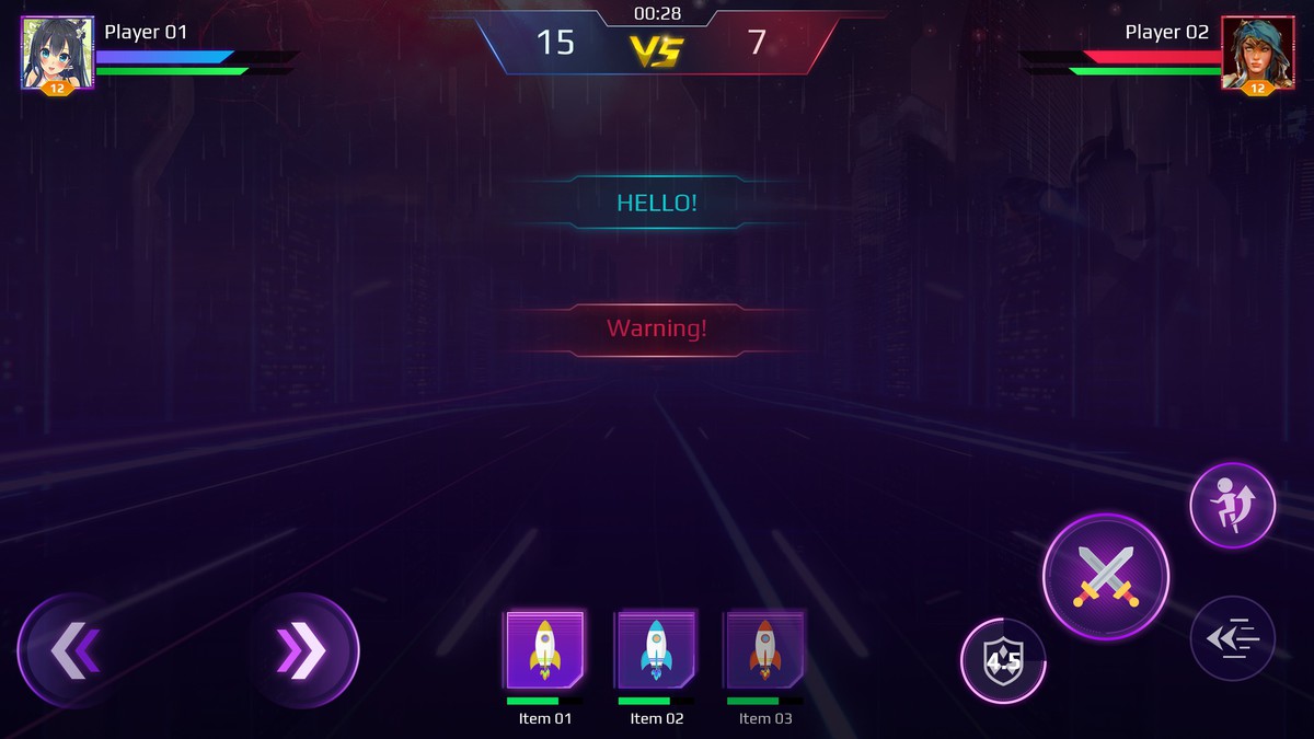 Sci-Fi Cyber UI Pro_Purple Theme