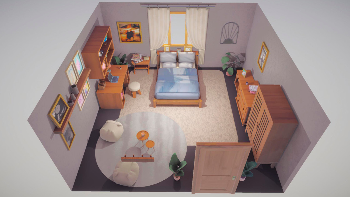 LowPoly Bedroom Stylized - PBR Interior Kit (URP/Built-In/HDRP)