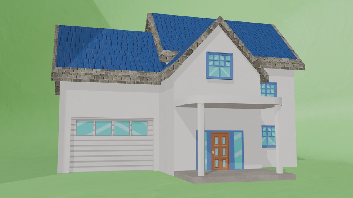 10 Low Poly House Pack Vol 1
