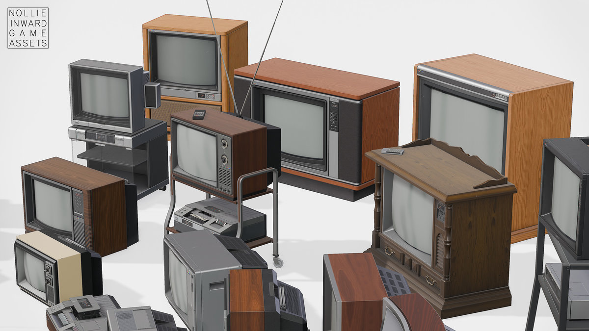 80s TVs Mega Pack - Vintage TV and VCR Collection