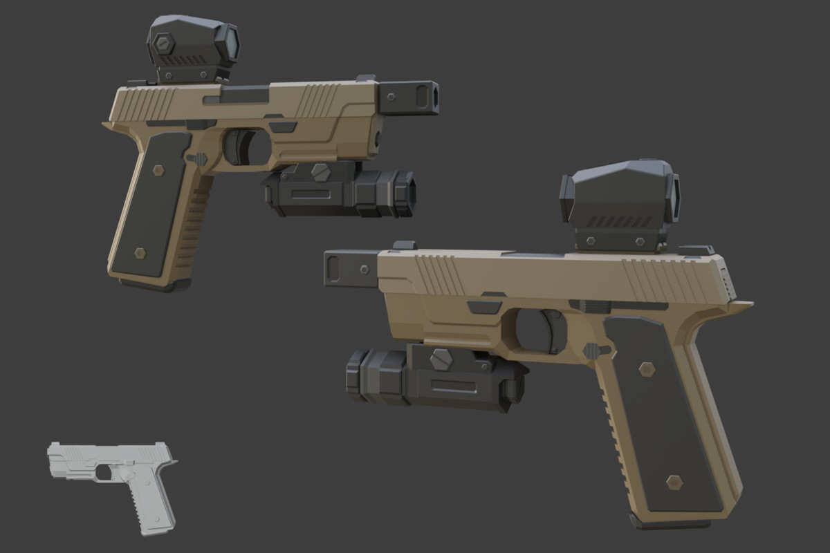 Low Poly Weapon Bundle Pack 3