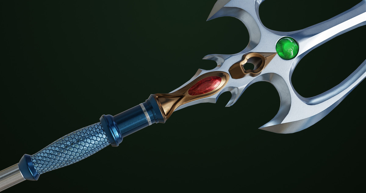 Fantasy Trident 06 URP HDRP Textures