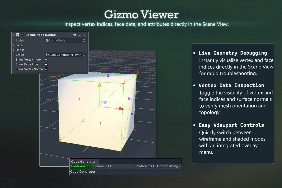 CosmoNode - Runtime Procedural Geometry