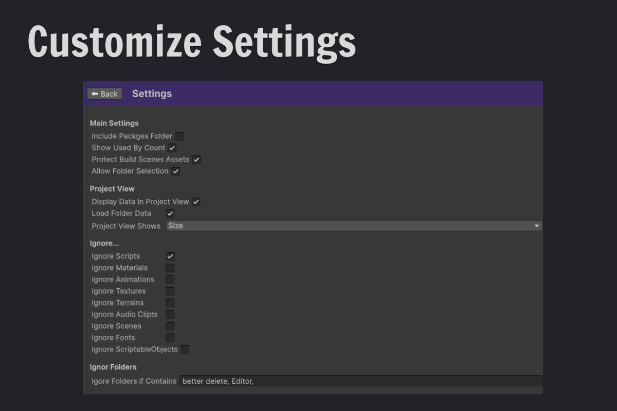 Better Delete - Project Cleaner & References Finder