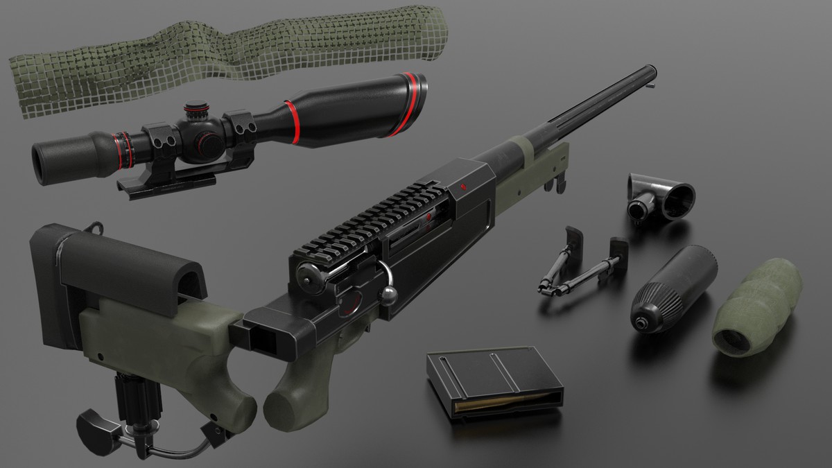 AXW-50 Sniper Rifle ( Fps - Tps)