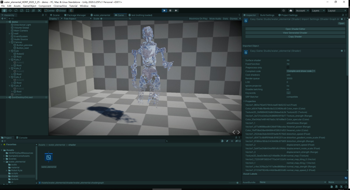 Water Elemental Shader - HDRP