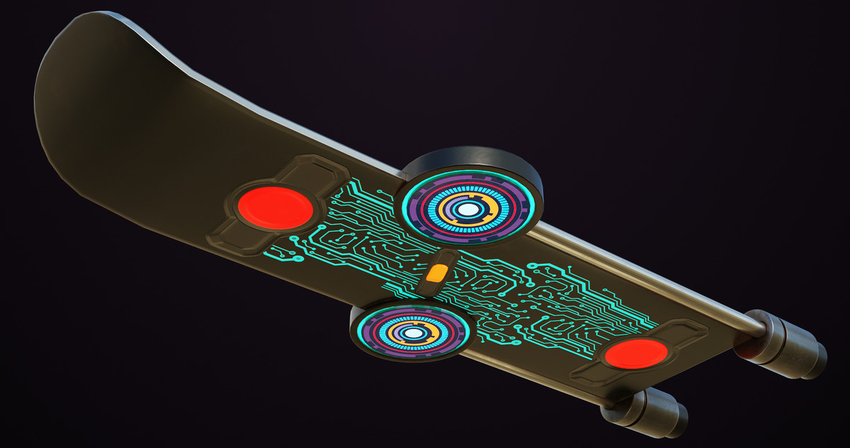 Sci Fi Hoverboard 9 URP HDRP Textures