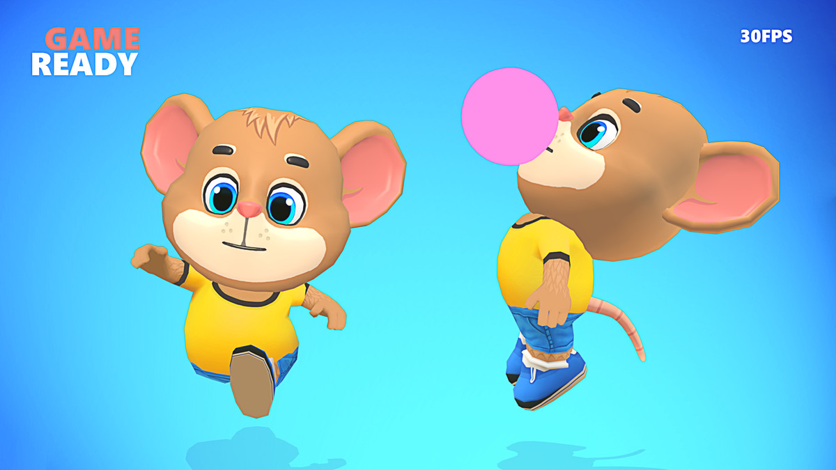 Mouse Rat Rodent Brown Animated