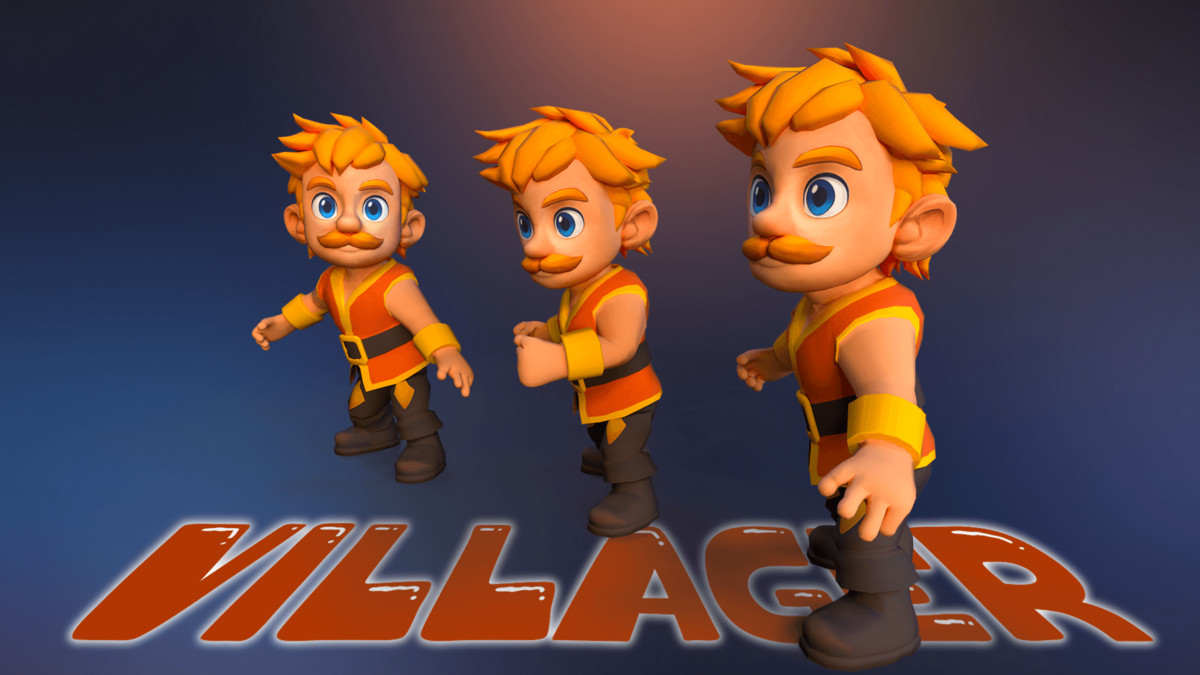 Villager Animated Character