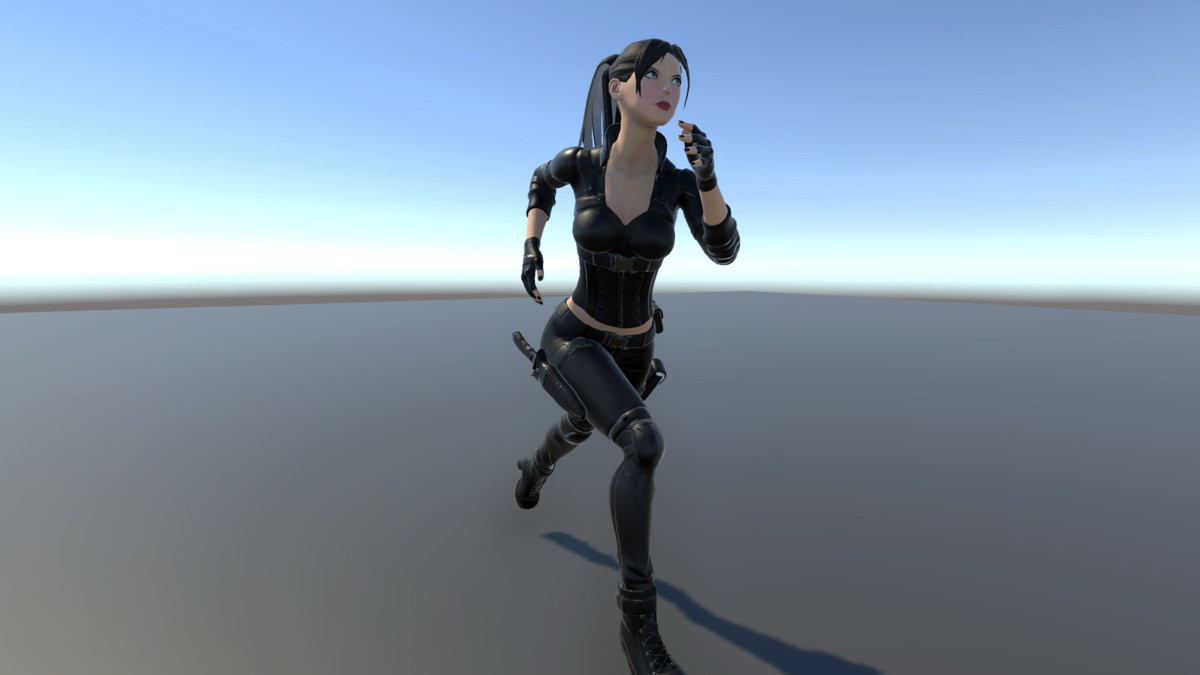 3D Lady In Black