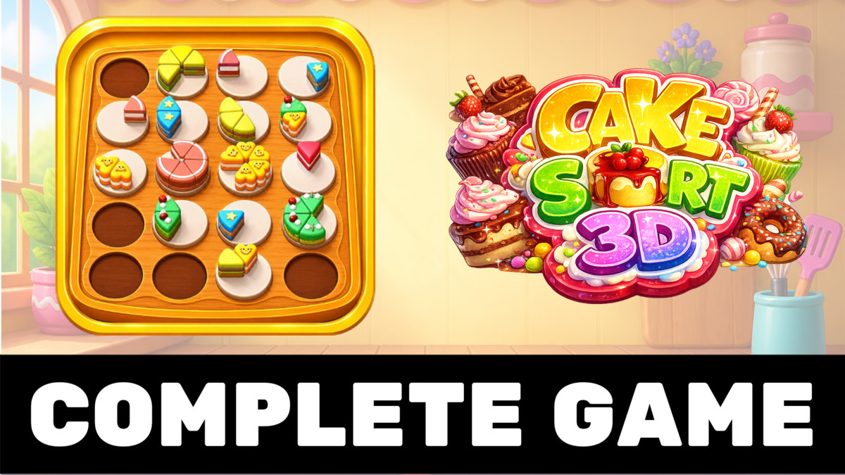 3D Cake Match Sorting Puzzle Template
