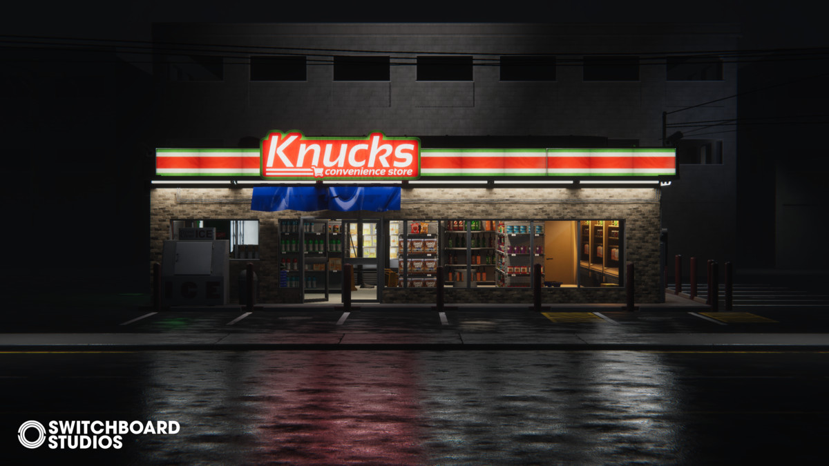 Modular Convenience Store With Products