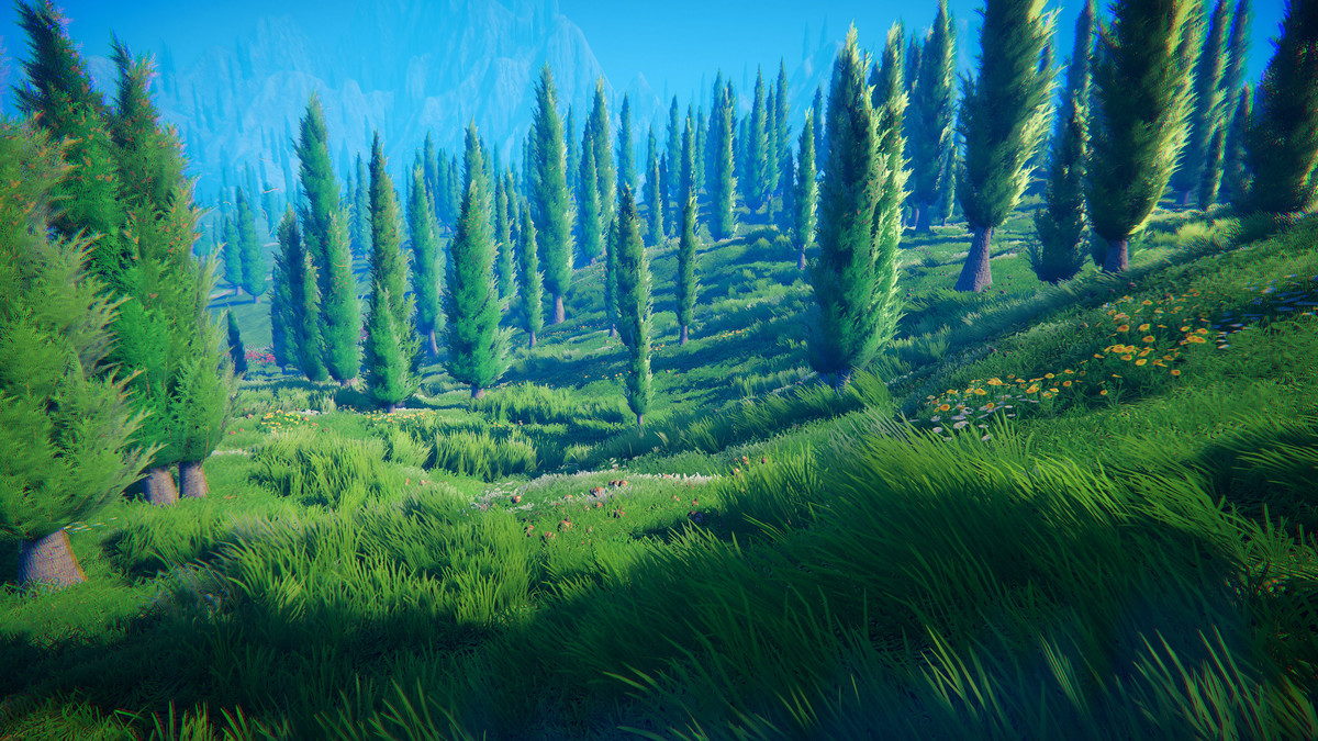 Stylized Cypress Valley