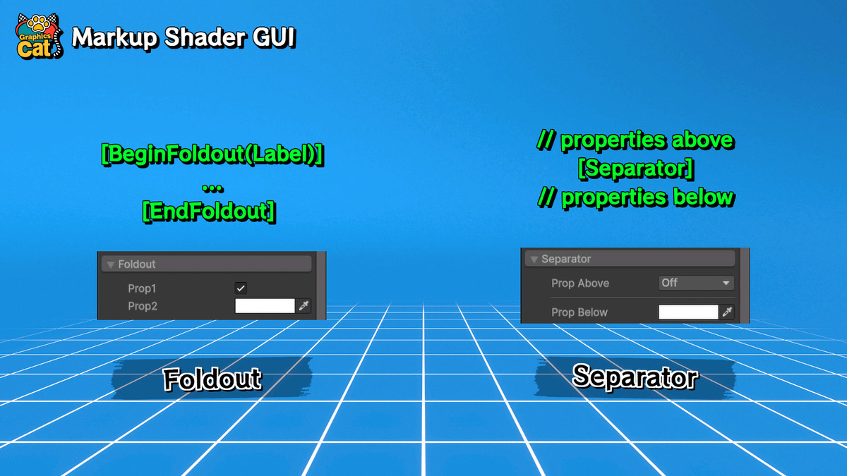 Markup Shader GUI – Tag-Based Layout for Shaders