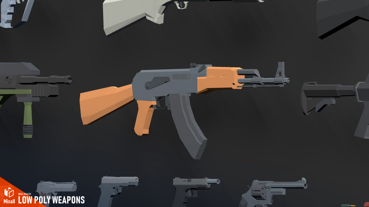 LOW POLY Weapons - Big pack