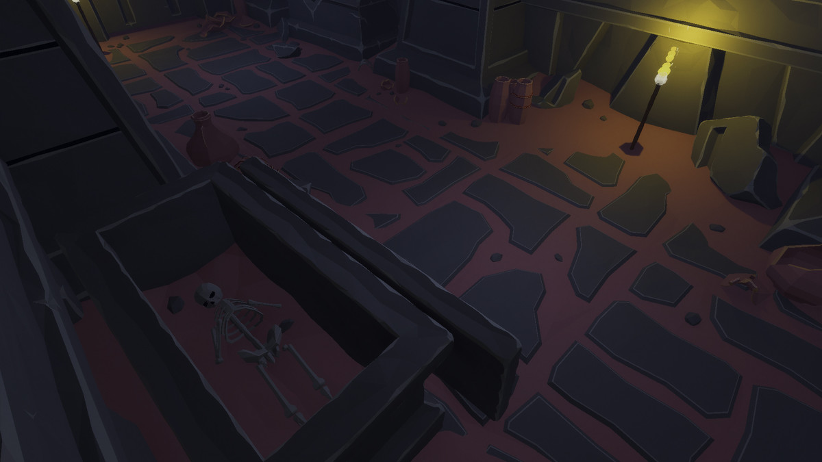 Low Poly Style Desert Dungeon