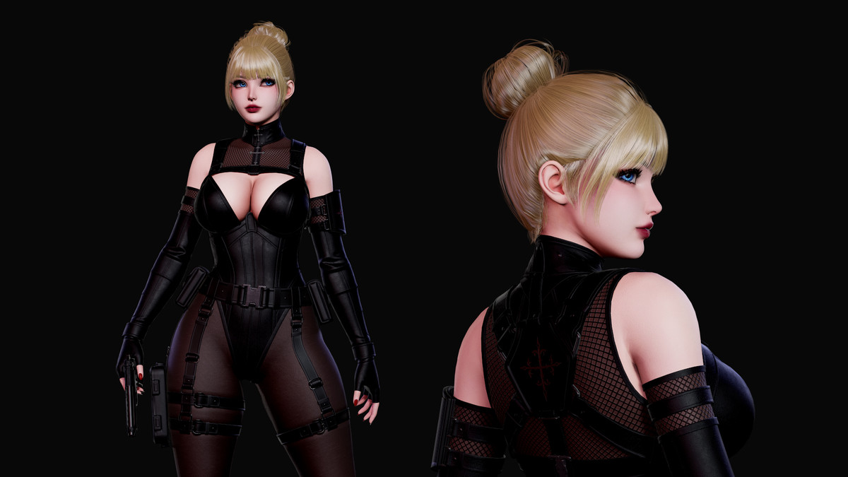 Celestia Black Ops Seraph - Tactical Female Character