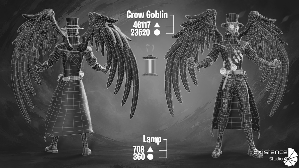 Crow Goblin - Winged Plague Doctor Alchemist