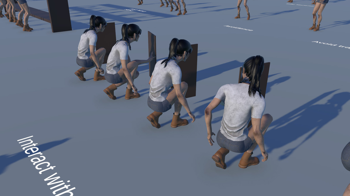 Female Horror Survivor Animations