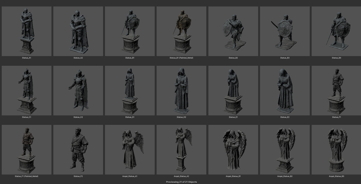 AFS - Statues Pack (Humans)